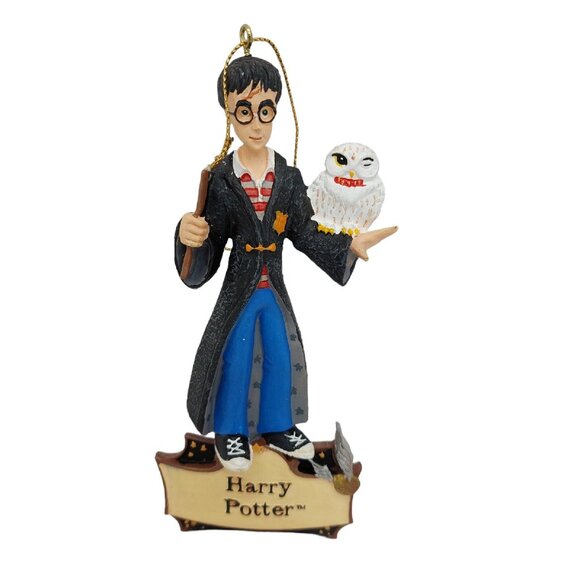 Harry Potter Wand & Hedwig Owl Kurt Adler 2000 & Plush Ornament - Picture 2 of 8